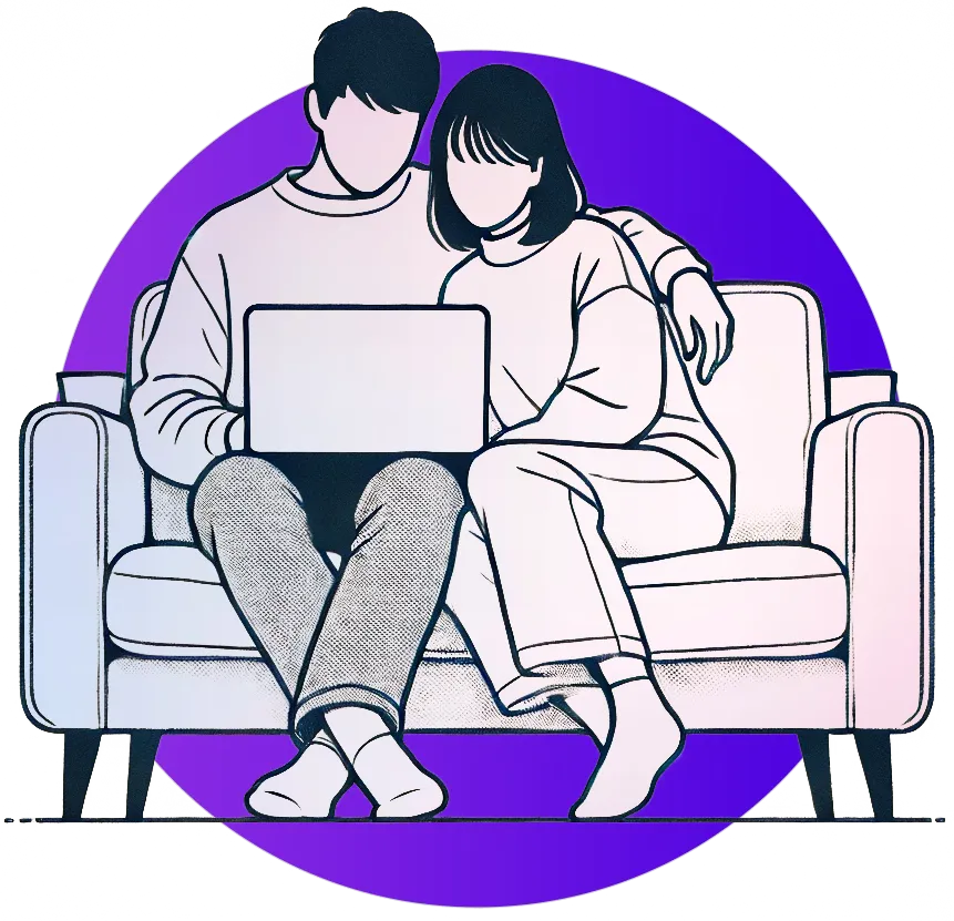 Couple illustration