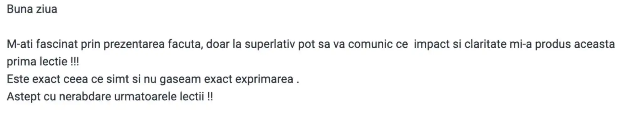 Testimonial - NLP Mind Power